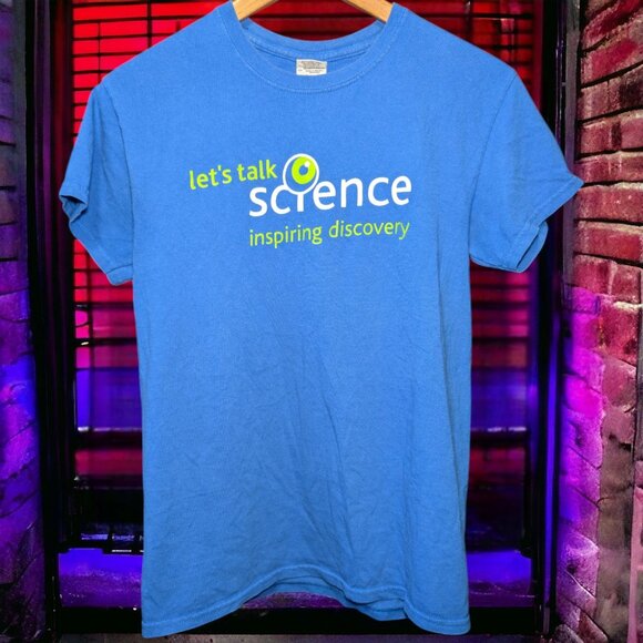 Let's Talk Science Inspiring Discovery Double Sided T-Shirt, Small - Picture 1 of 3